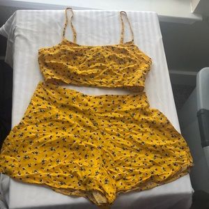 Two piece yellow set
